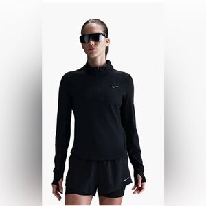 Nike Running Dri Fit black half zip pullover